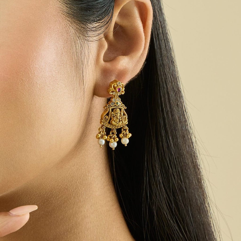 Temple Earring Silver Temple Earring 182392