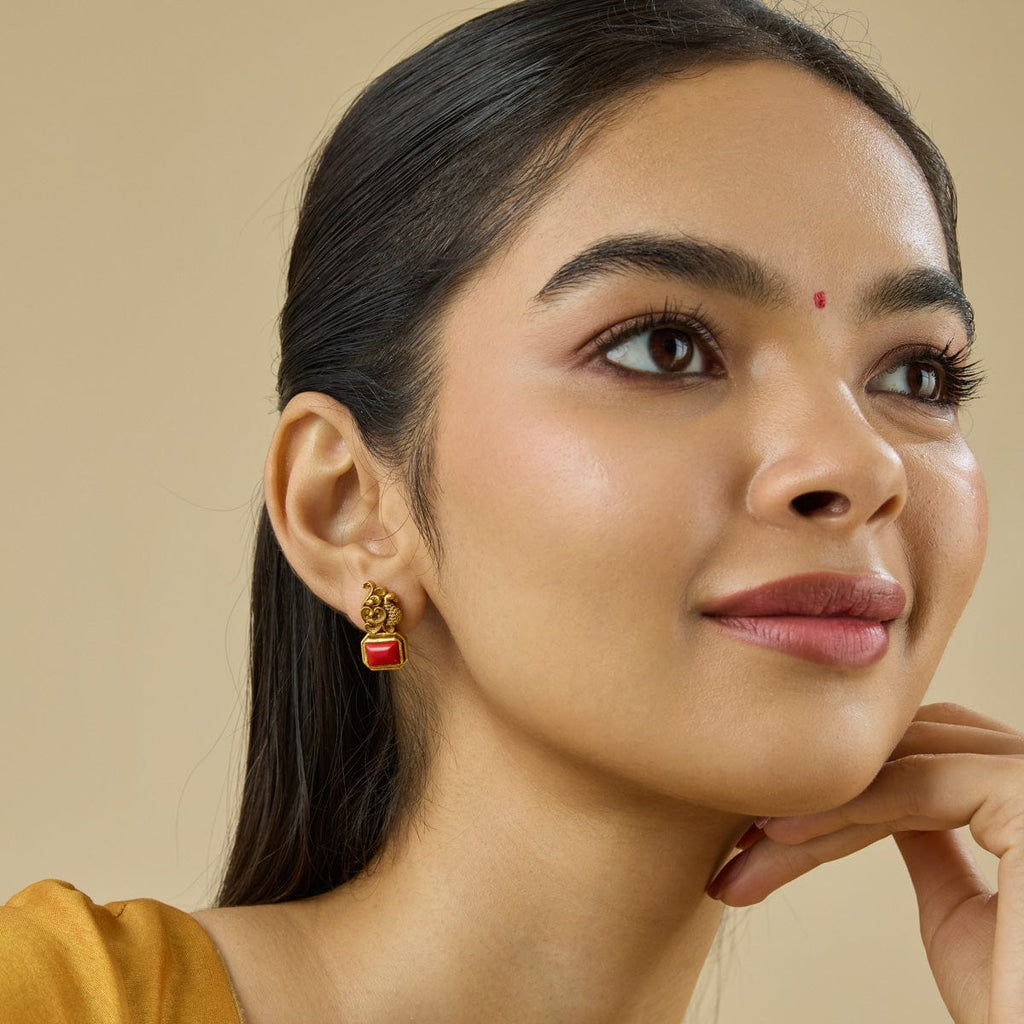 Temple Earring Silver Temple Earring 182396