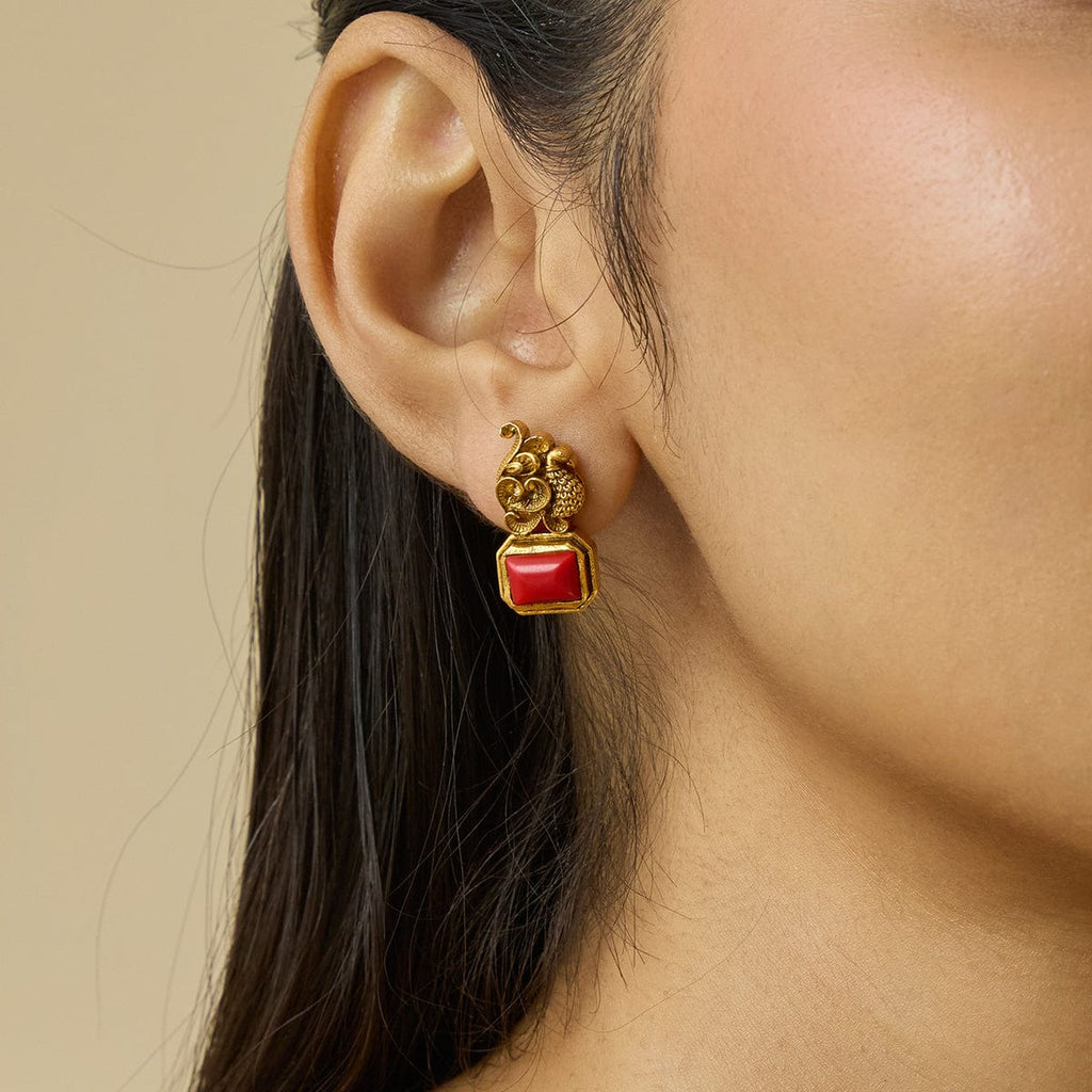 Temple Earring Silver Temple Earring 182396