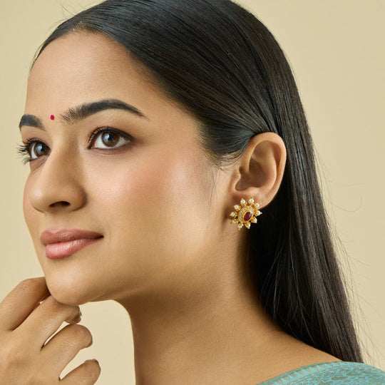Temple Earring Silver Temple Earring 182397