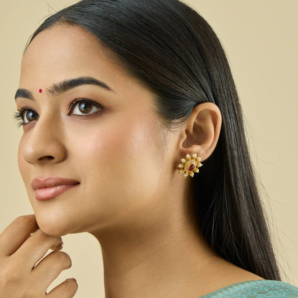 Temple Earring Silver Temple Earring 182397