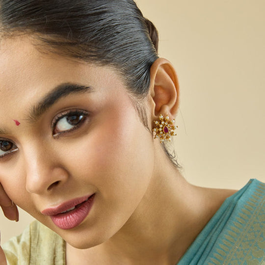 Temple Earring Silver Temple Earring 182398