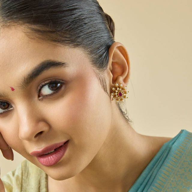Temple Earring Silver Temple Earring 182398