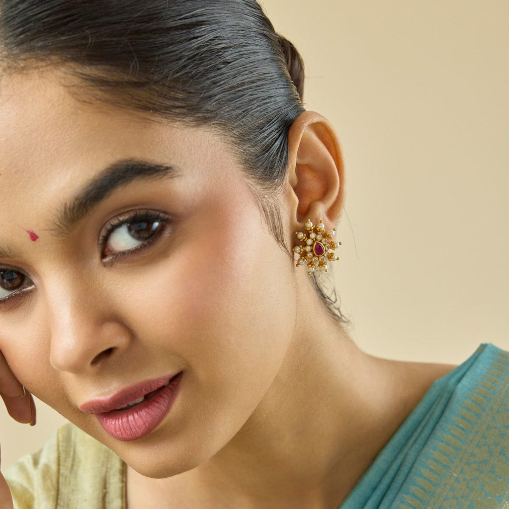 Temple Earring Silver Temple Earring 182398