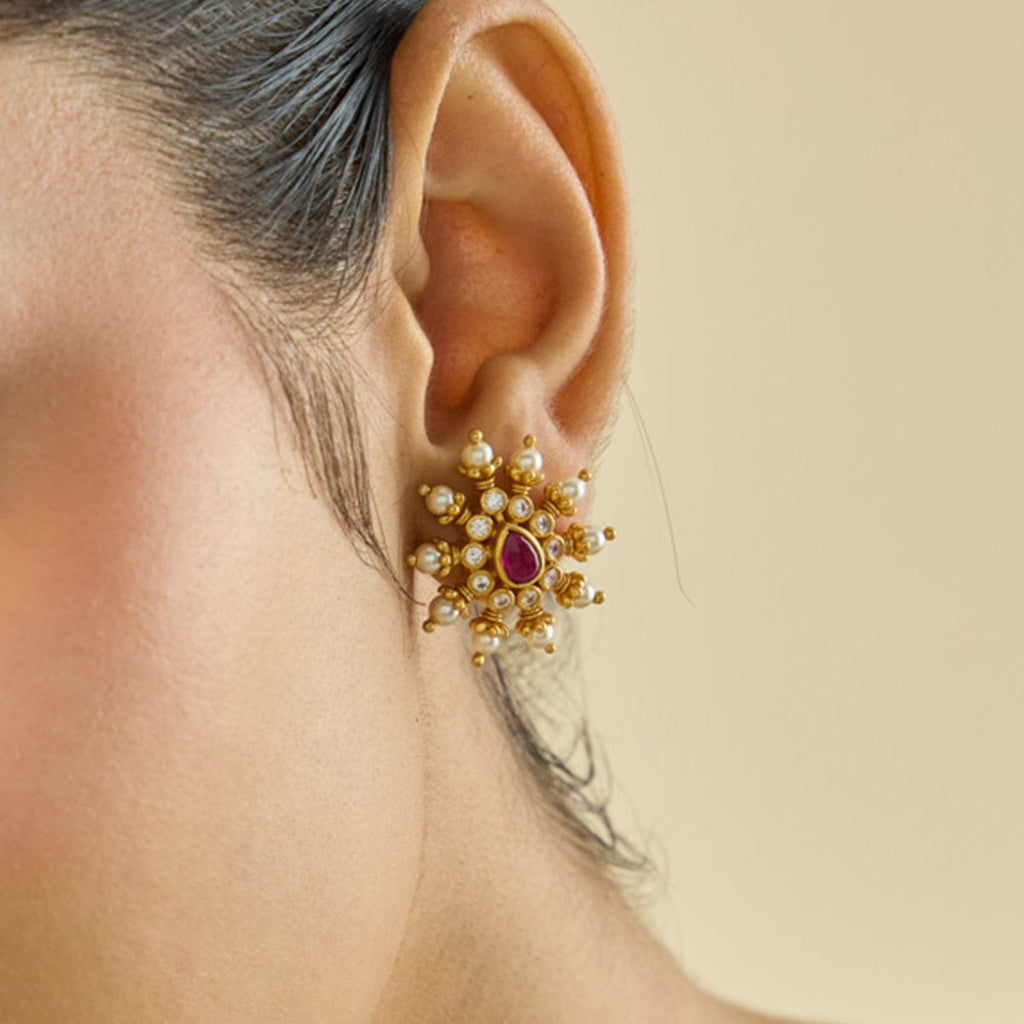 Temple Earring Silver Temple Earring 182398