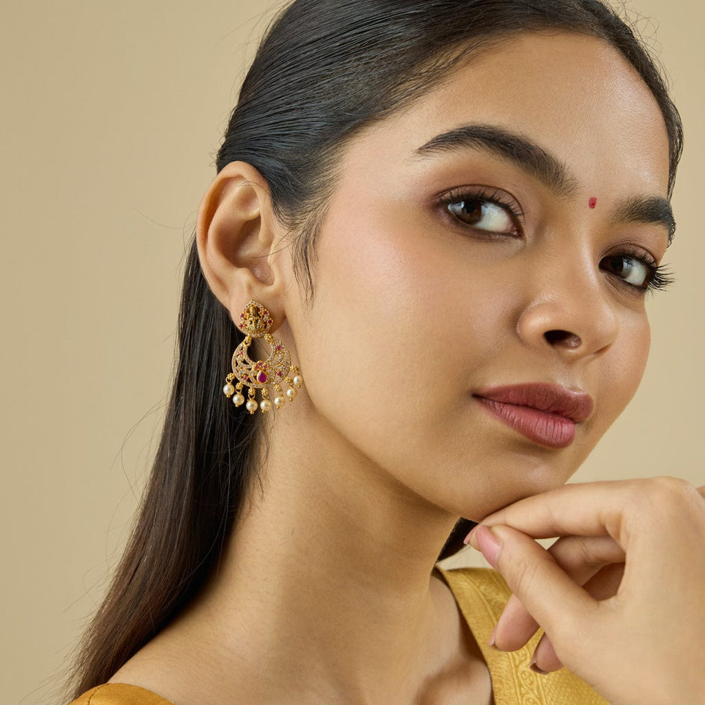 Temple Earring Silver Temple Earring 182819