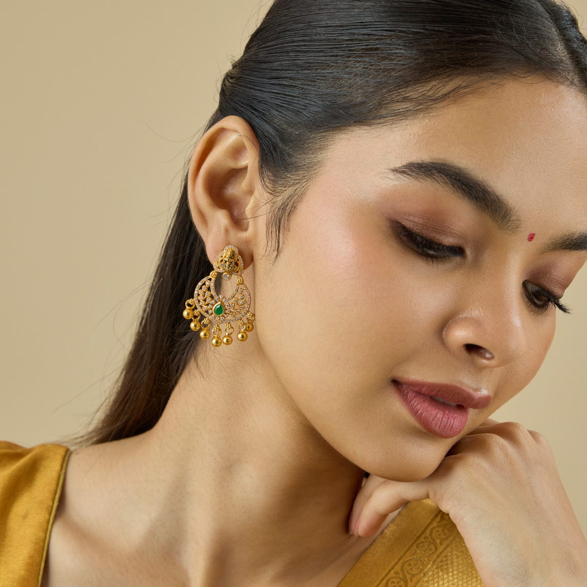 Temple Earring Silver Temple Earring 182821