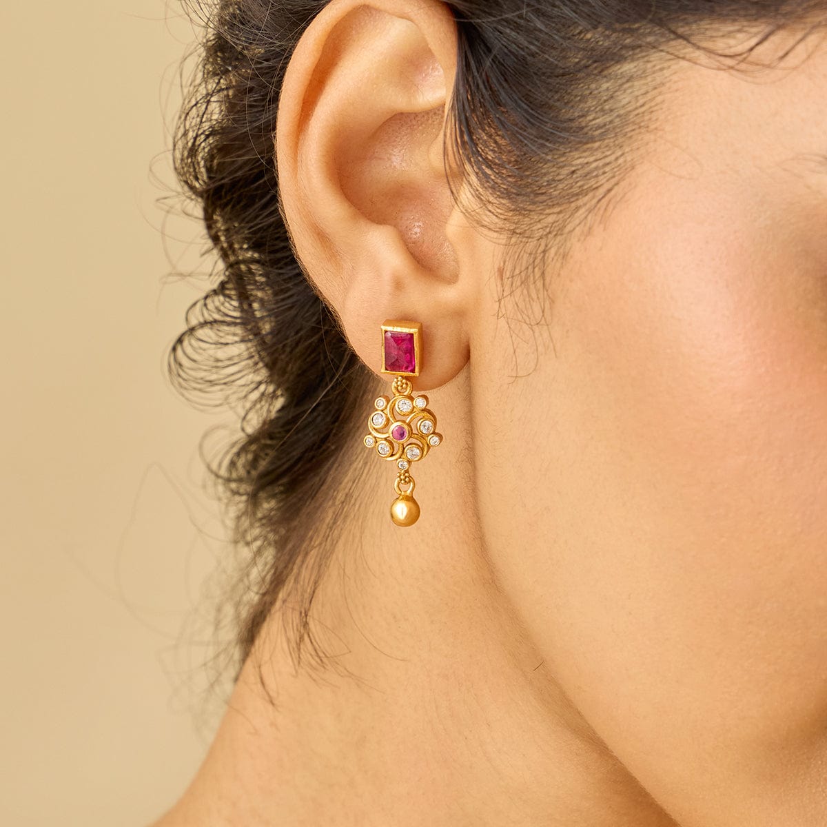 Temple Earring Silver Temple Earring 186509