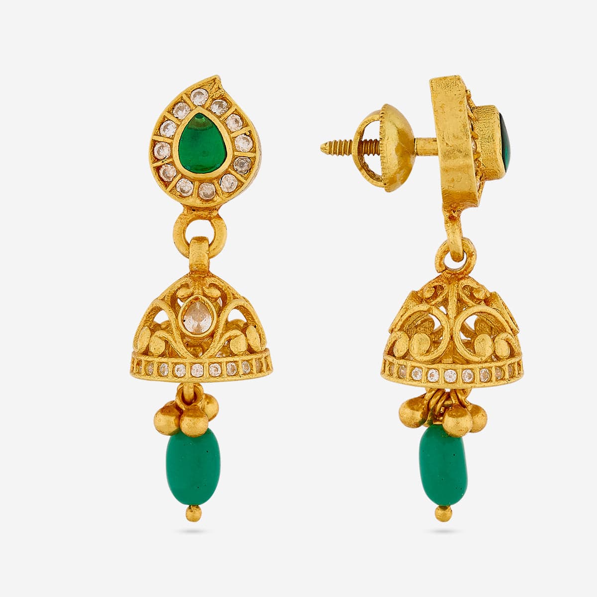 Temple Earring Silver Temple Earring 190627