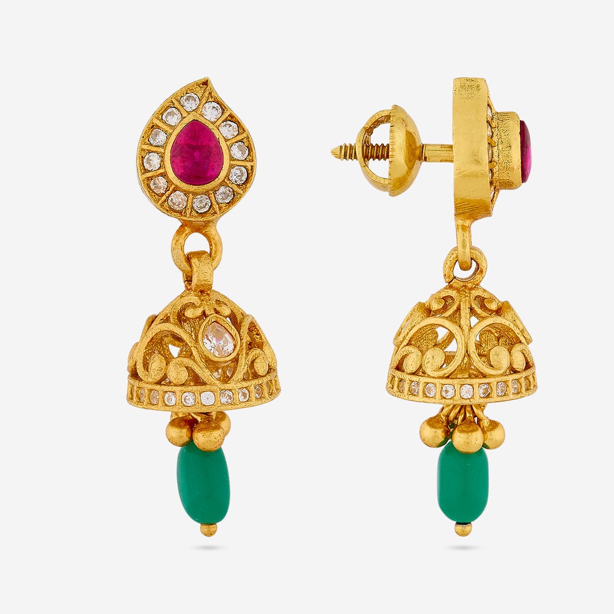 Temple Earring Silver Temple Earring 190627