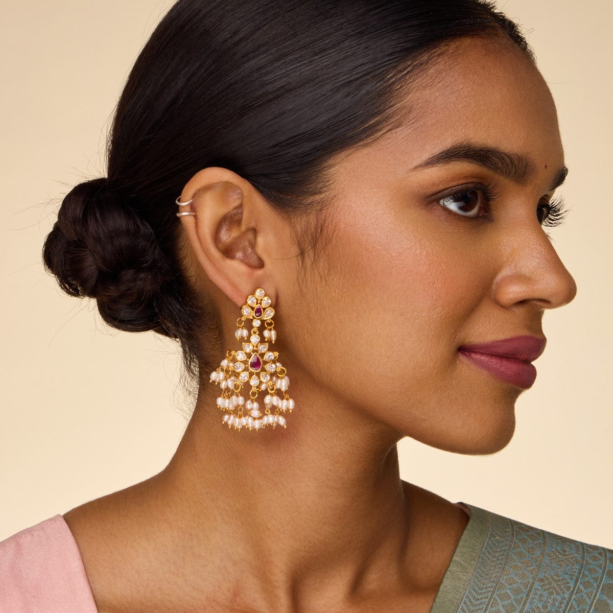 Temple Earring Silver Temple Earring 190845