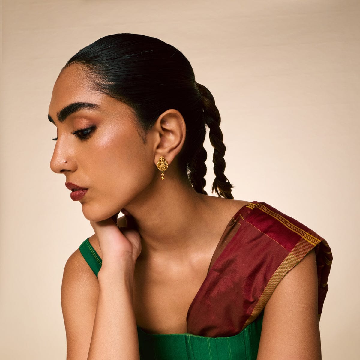 Temple Earring Silver Temple Earring 197054