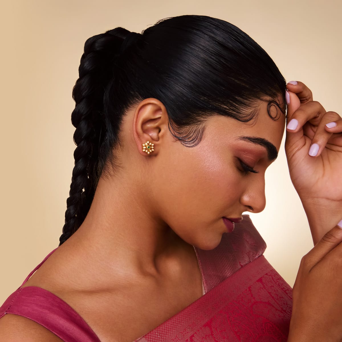 Temple Earring Silver Temple Earring 202852