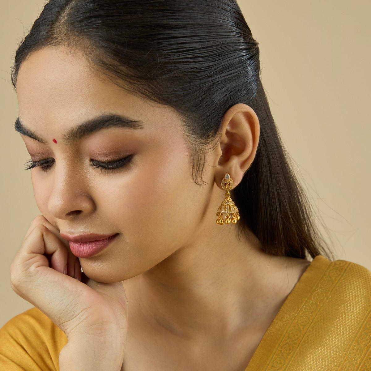 Temple Earring Silver Temple Earring 181819