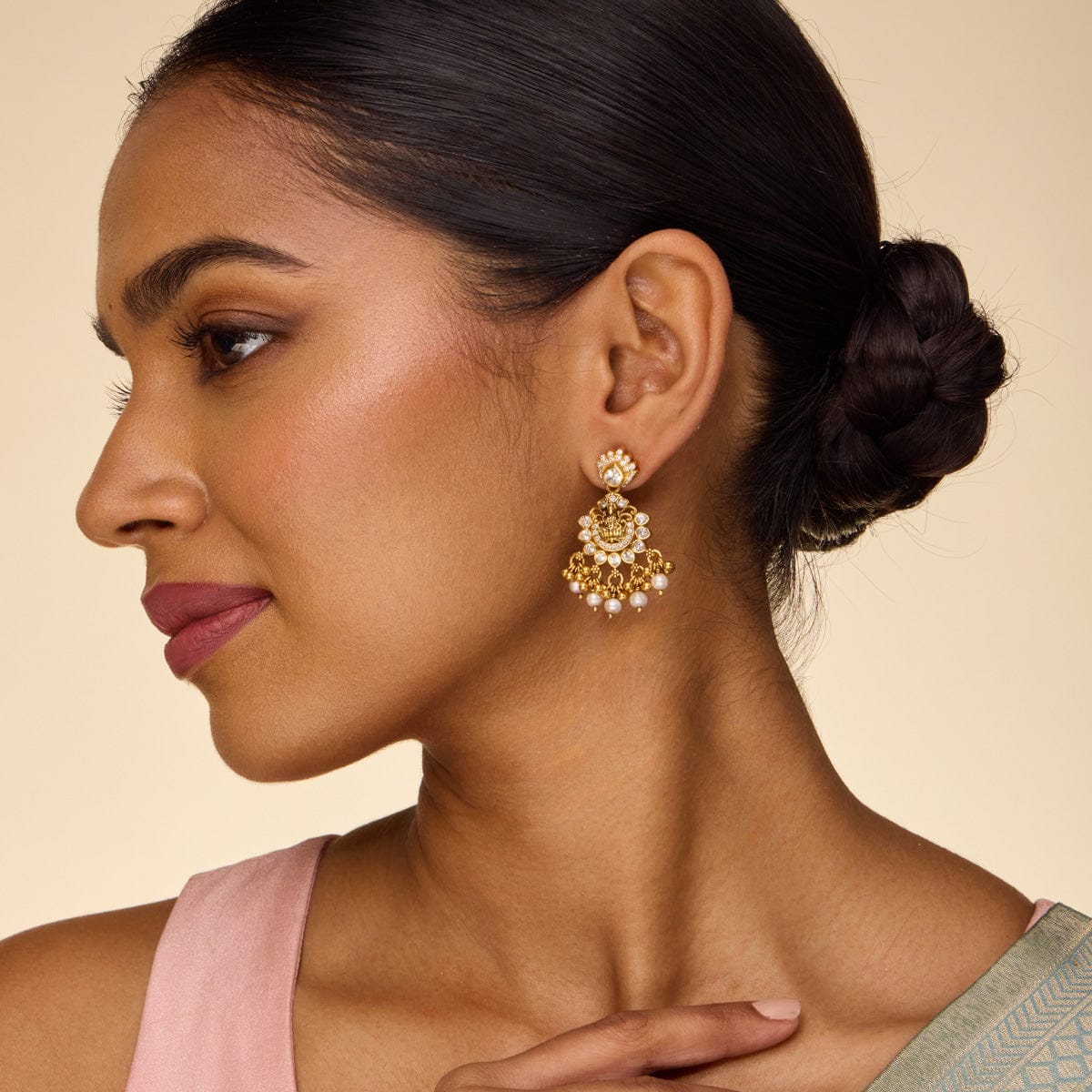 Temple Earring Silver Temple Earring 193293