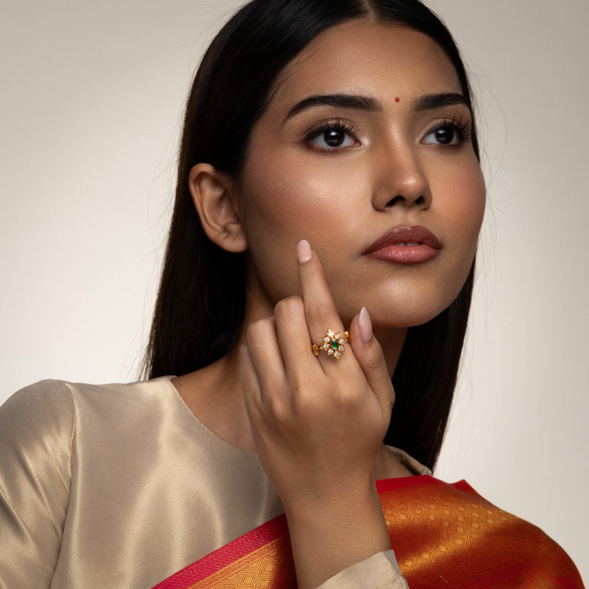 Temple Finger Ring Silver Temple Finger Ring 190559