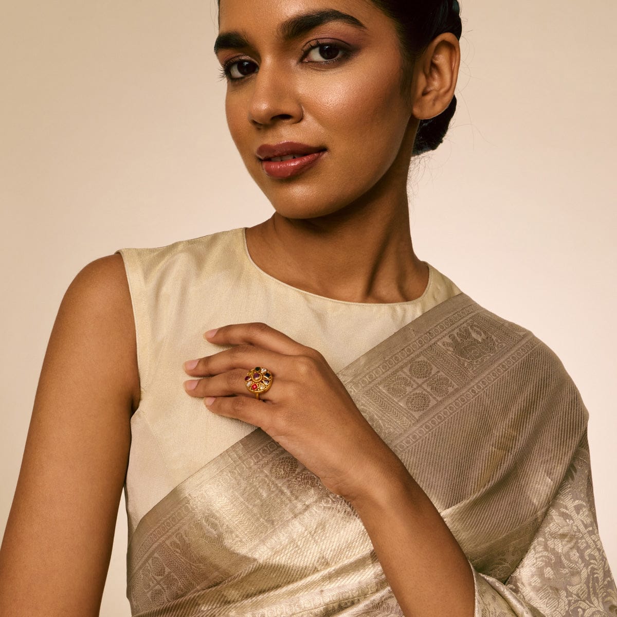 Temple Finger Ring Silver Temple Finger Ring 190554