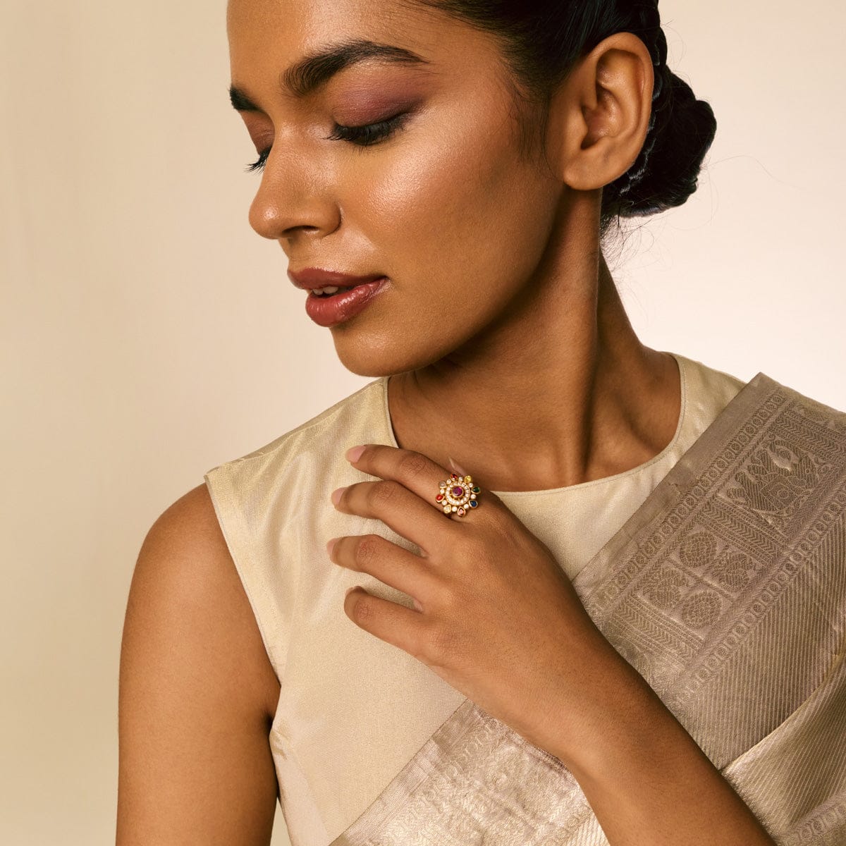 Temple Finger Ring Silver Temple Finger Ring 190557