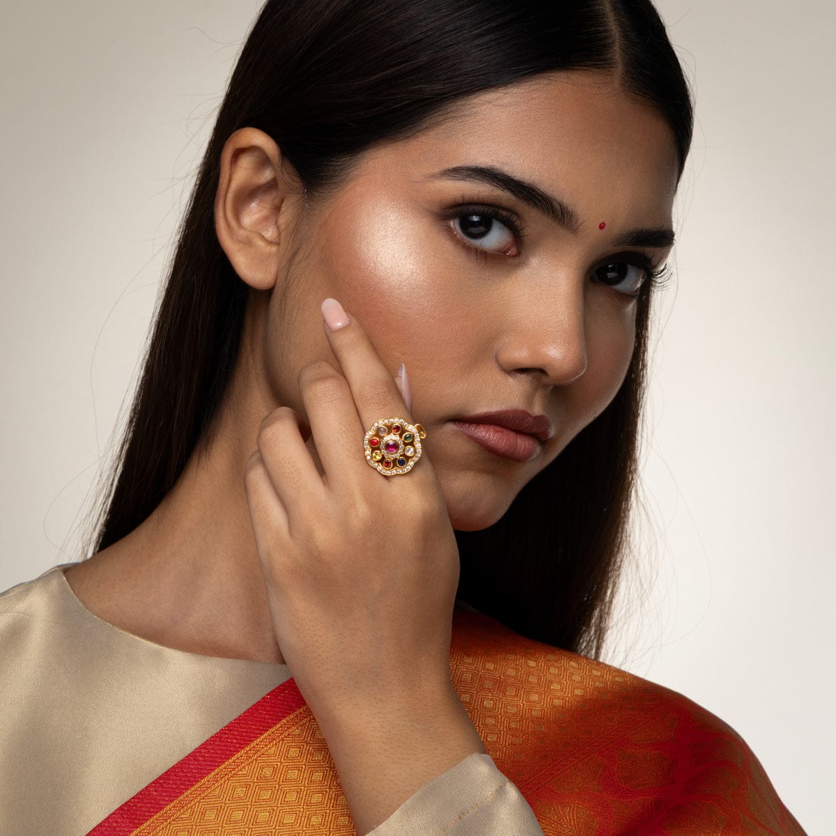 Temple Finger Ring Silver Temple Finger Ring 190561