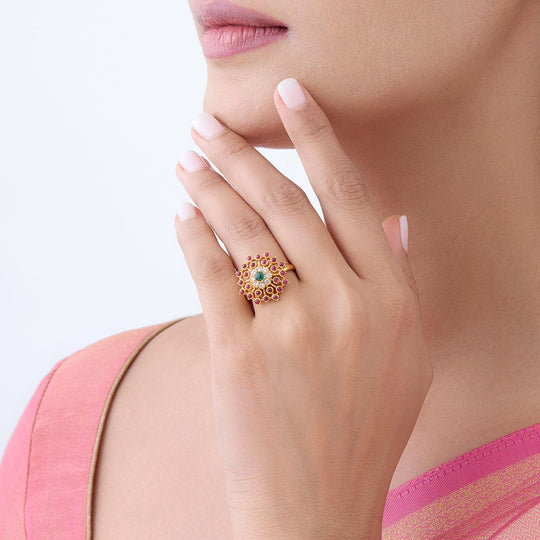 Temple Finger Ring Silver Temple Finger Ring 164676