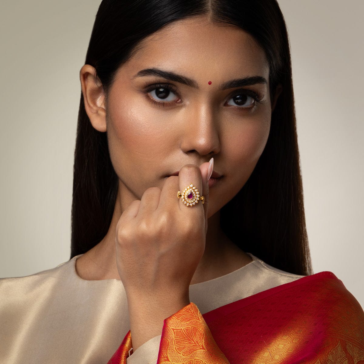 Temple Finger Ring Silver Temple Finger Ring 190563