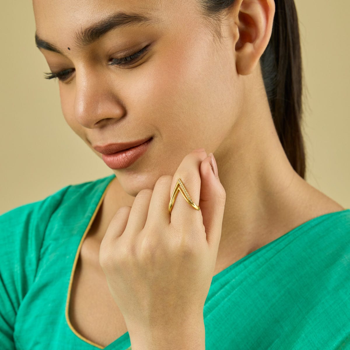 Temple Finger Ring Silver Temple Finger Ring 185408