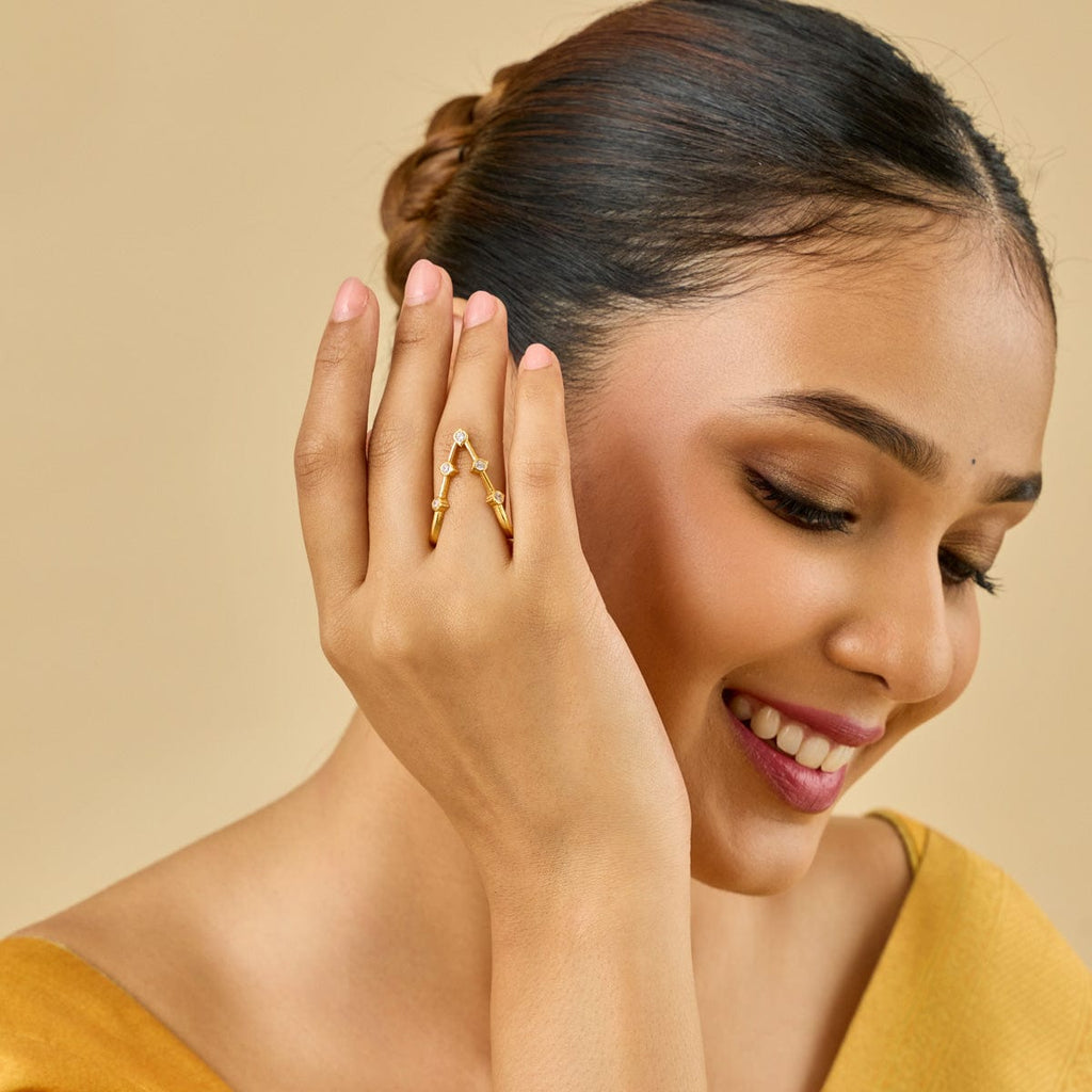 Temple Finger Ring Silver Temple Finger Ring 189056