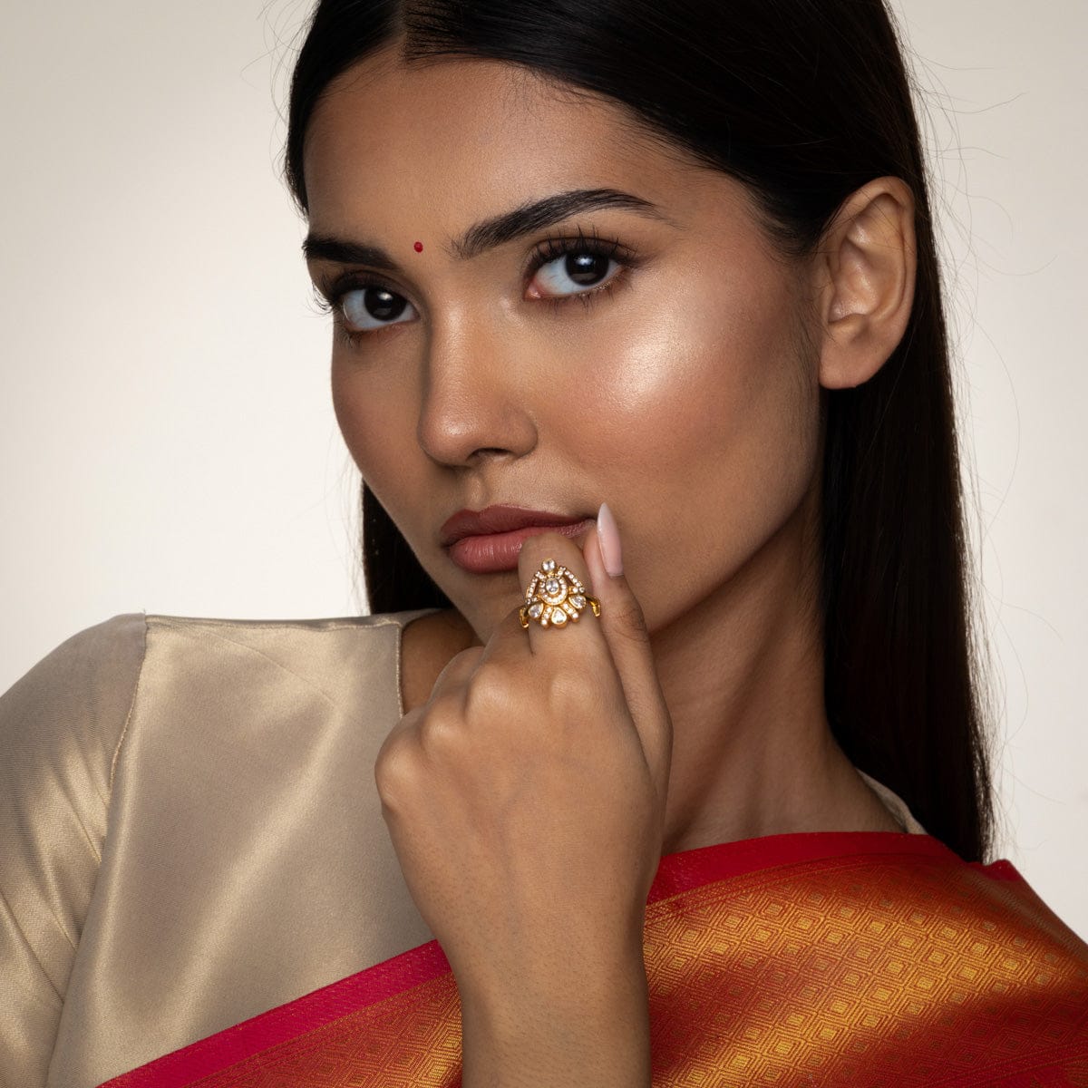 Temple Finger Ring Silver Temple Finger Ring 190556