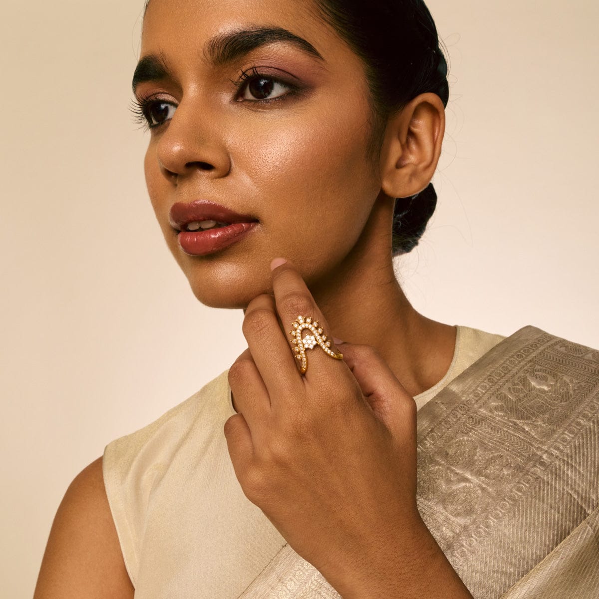 Temple Finger Ring Silver Temple Finger Ring 191890