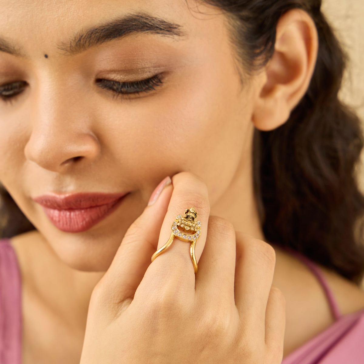 Temple Finger Ring Silver Temple Finger Ring 185407