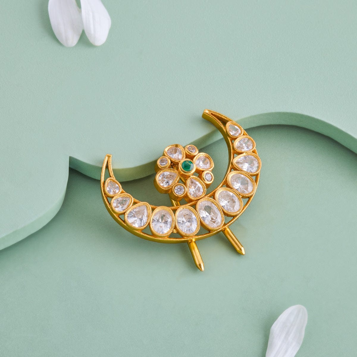 Temple Hair Brooch Silver Temple Hair Brooch 188189