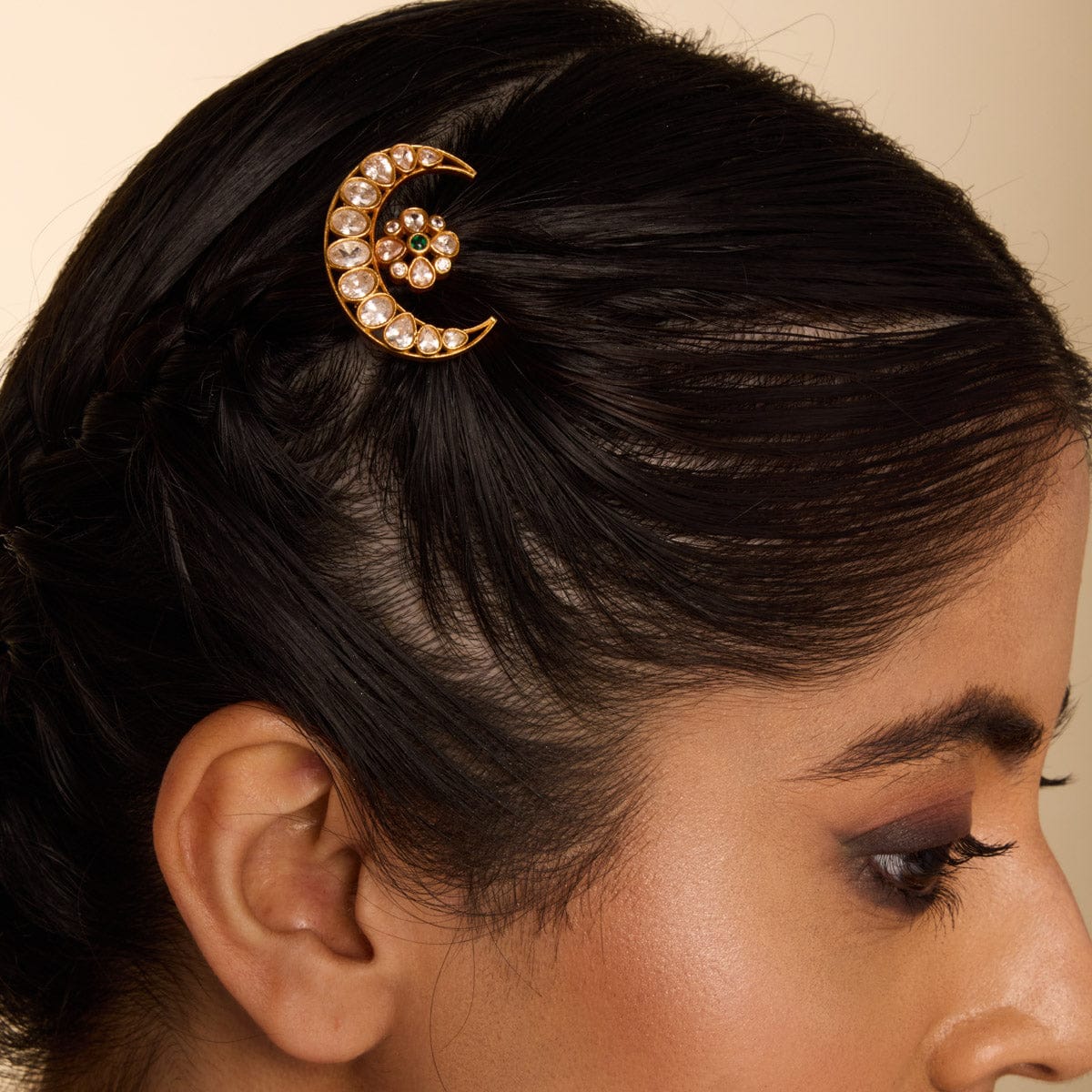 Temple Hair Brooch Silver Temple Hair Brooch 188189