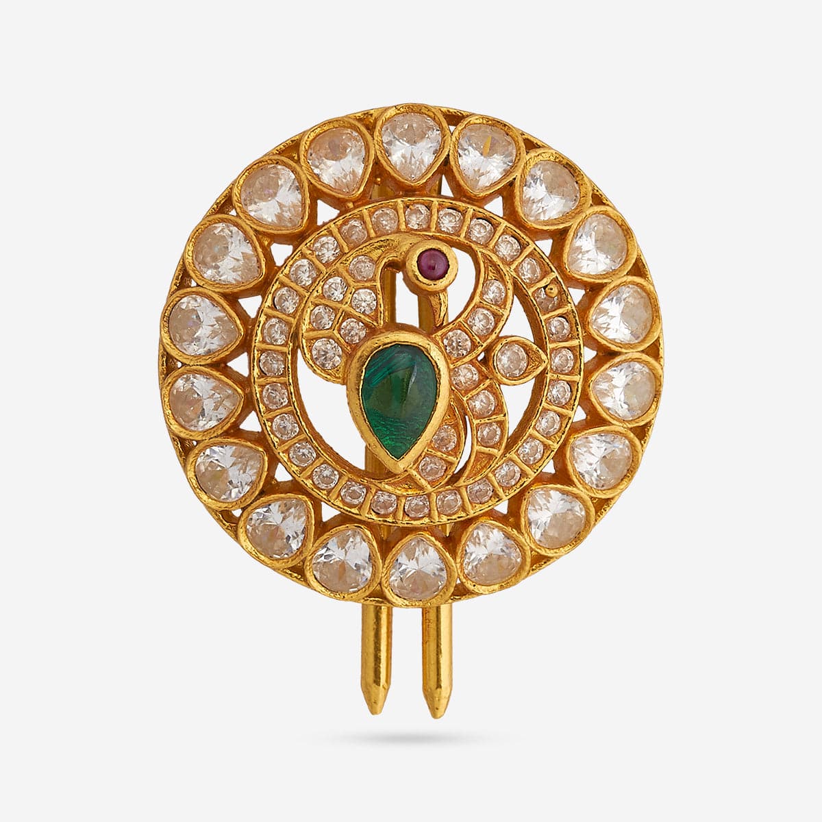 Temple Hair Brooch Silver Temple Hair Brooch 188188