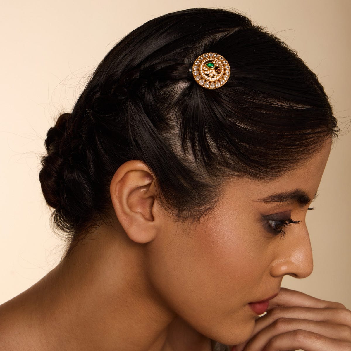 Temple Hair Brooch Silver Temple Hair Brooch 188188