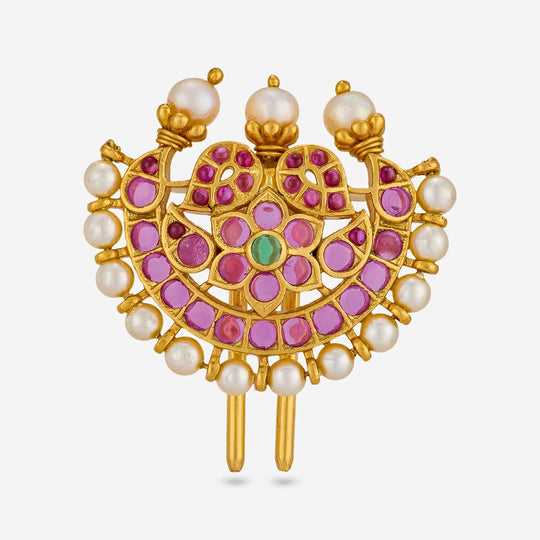 Temple Hair Brooch Silver Temple Hair Brooch 201425