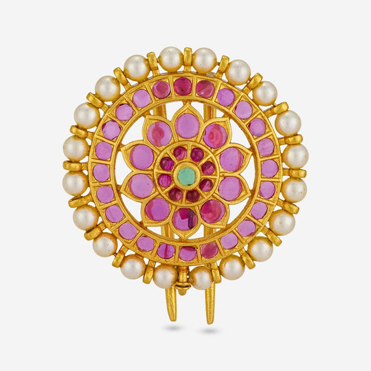 Temple Hair Brooch Silver Temple Hair Brooch 201426
