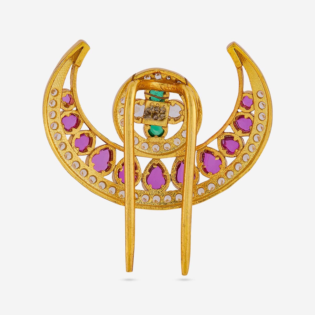 Temple Hair Brooch Silver Temple Hair Brooch 202858