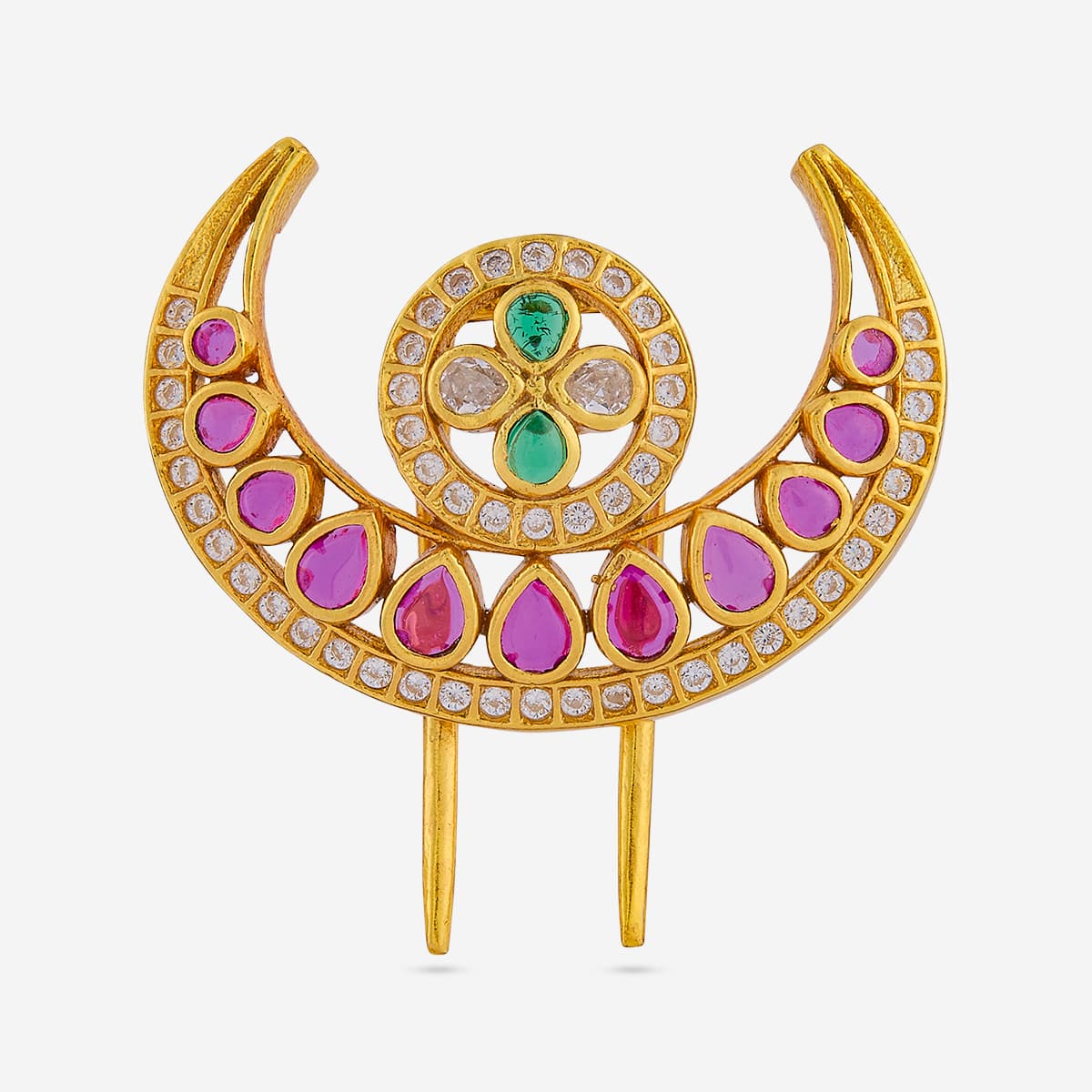 Temple Hair Brooch Silver Temple Hair Brooch 202858