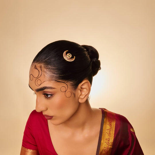 Temple Hair Brooch Silver Temple Hair Brooch 202858