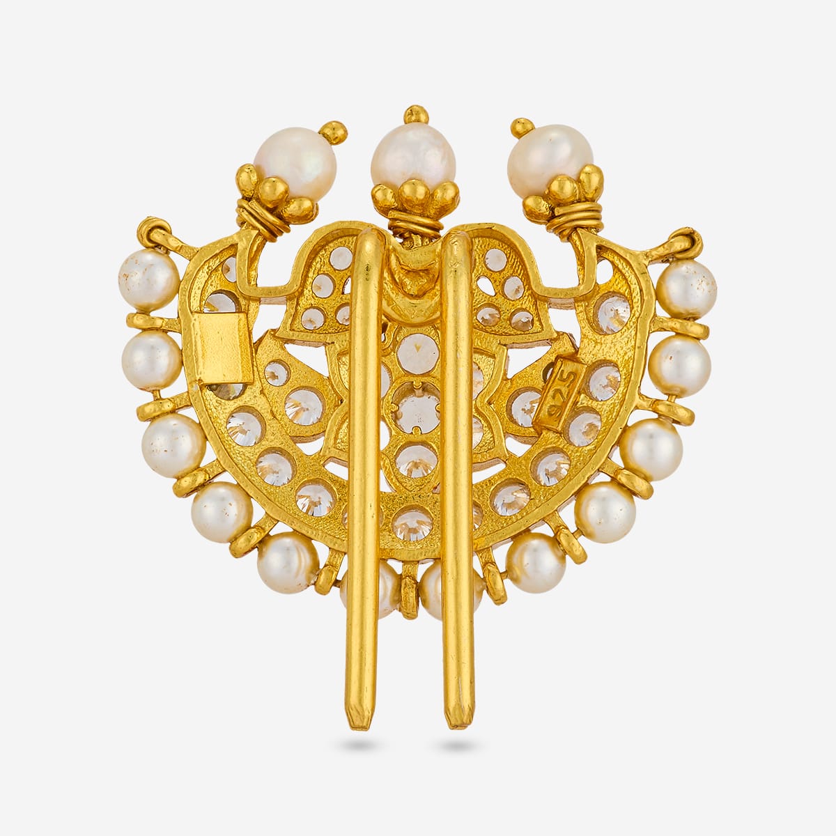 Temple Hair Brooch Silver Temple Hair Brooch 201425