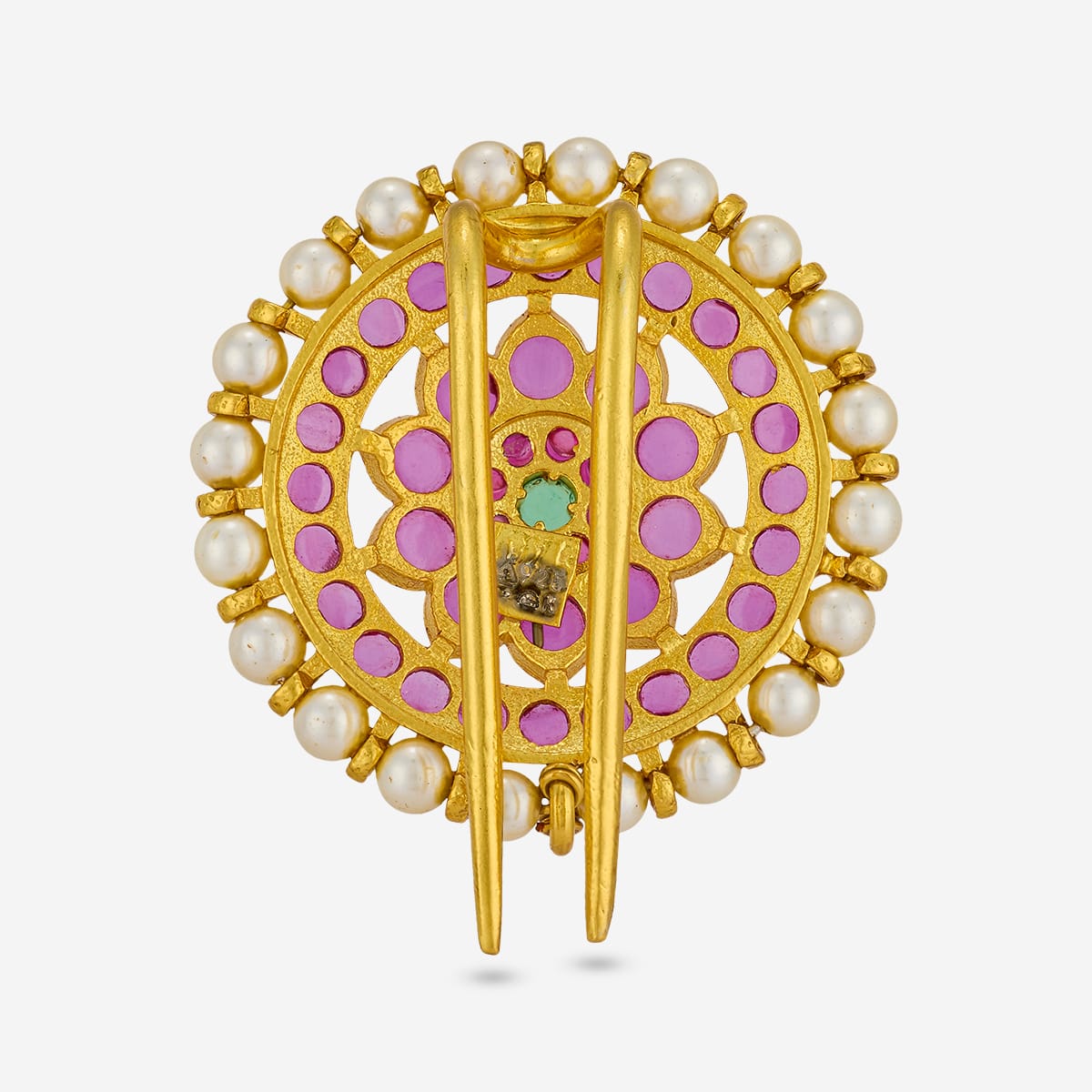 Temple Hair Brooch Silver Temple Hair Brooch 201426