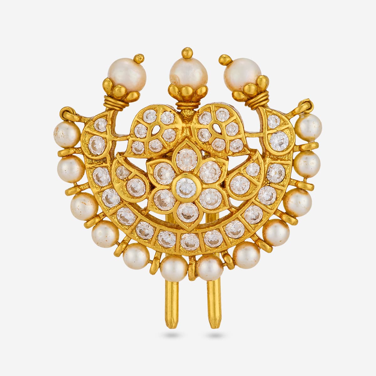 Temple Hair Brooch Silver Temple Hair Brooch 201425