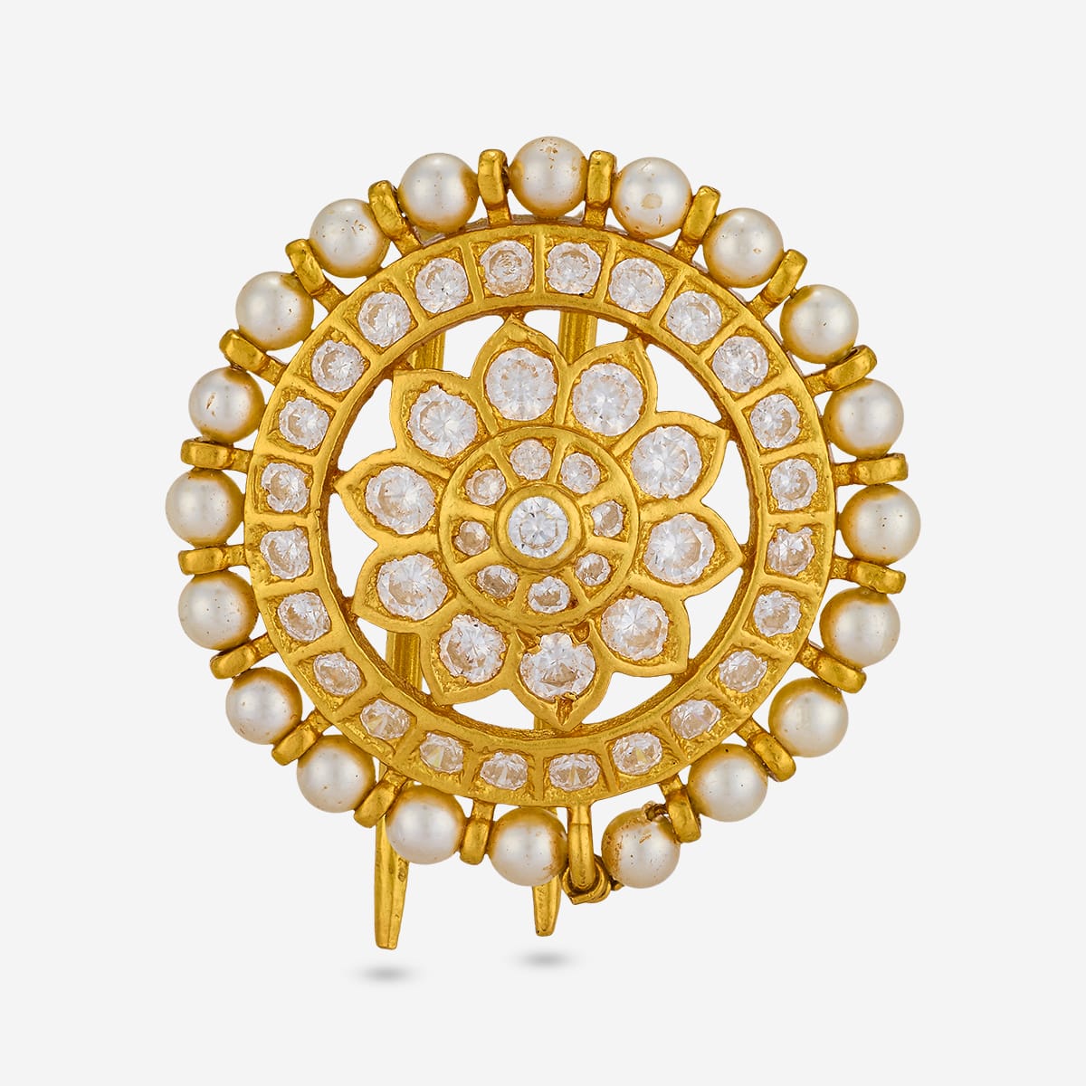 Temple Hair Brooch Silver Temple Hair Brooch 201426