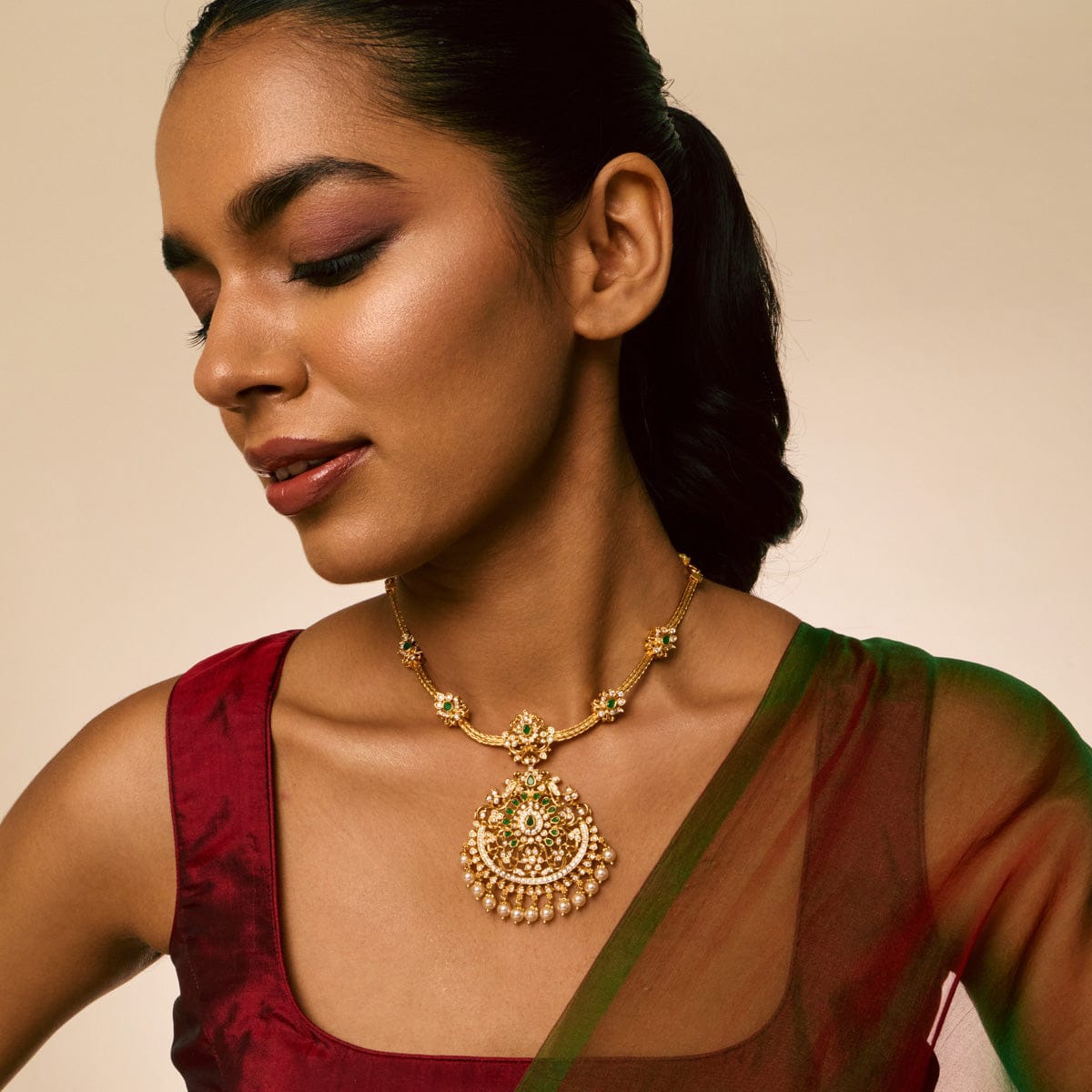 Temple Necklace Silver Temple Necklace 193278