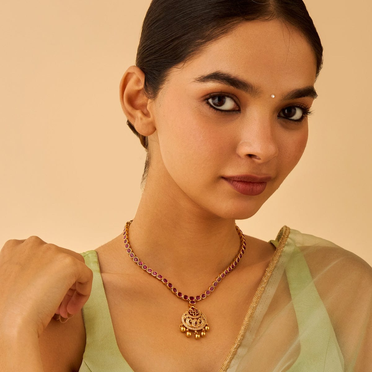 Temple Necklace Silver Temple Necklace 170006