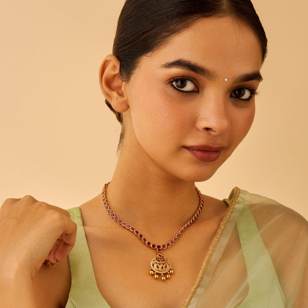 Temple Necklace Silver Temple Necklace 170006