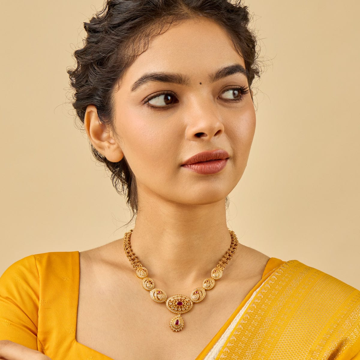 Temple Necklace Silver Temple Necklace 179480