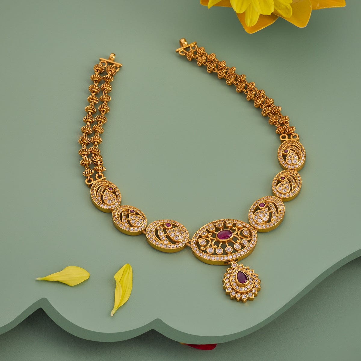 Temple Necklace Silver Temple Necklace 179480