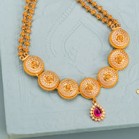 Temple Necklace Silver Temple Necklace 179481