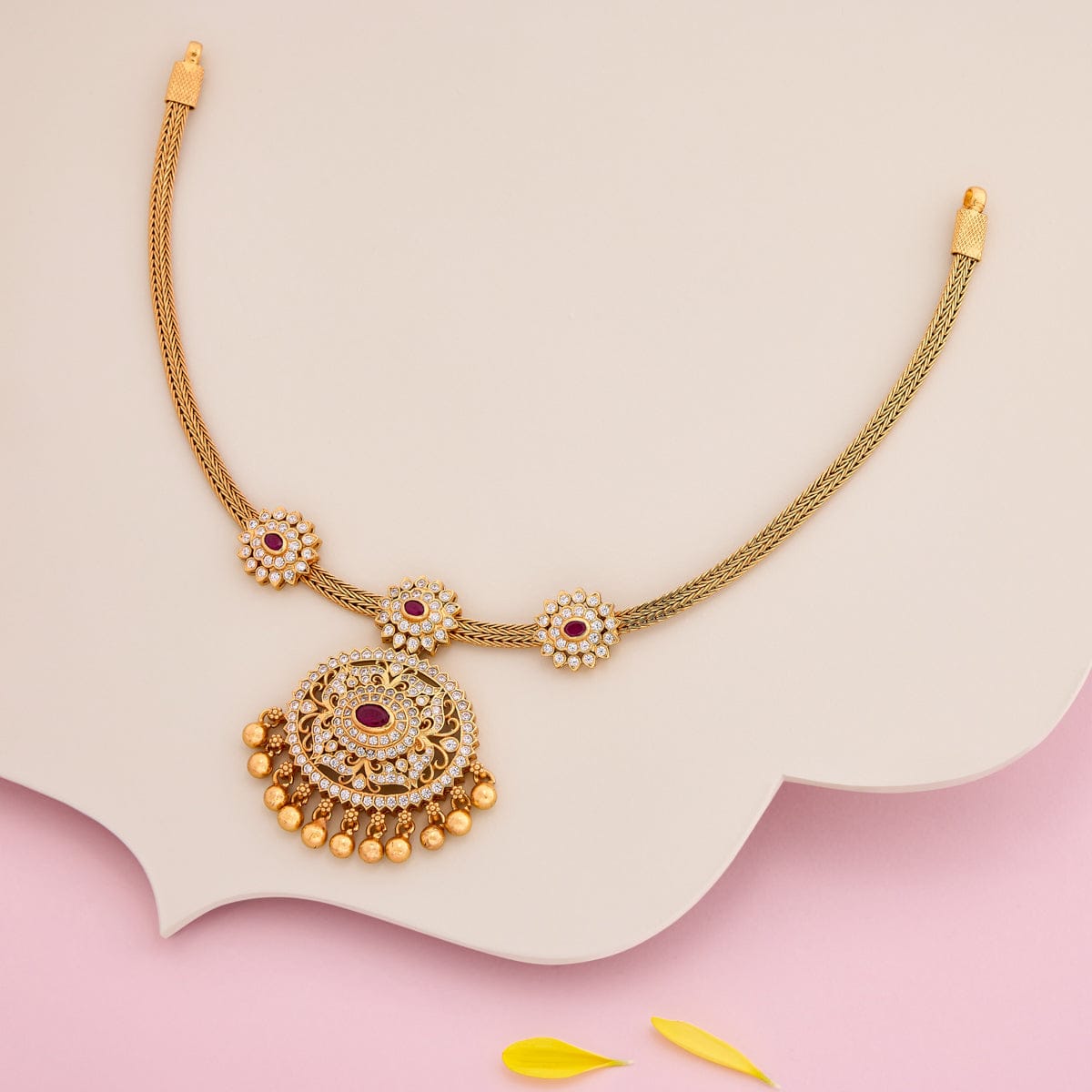 Temple Necklace Silver Temple Necklace 190605